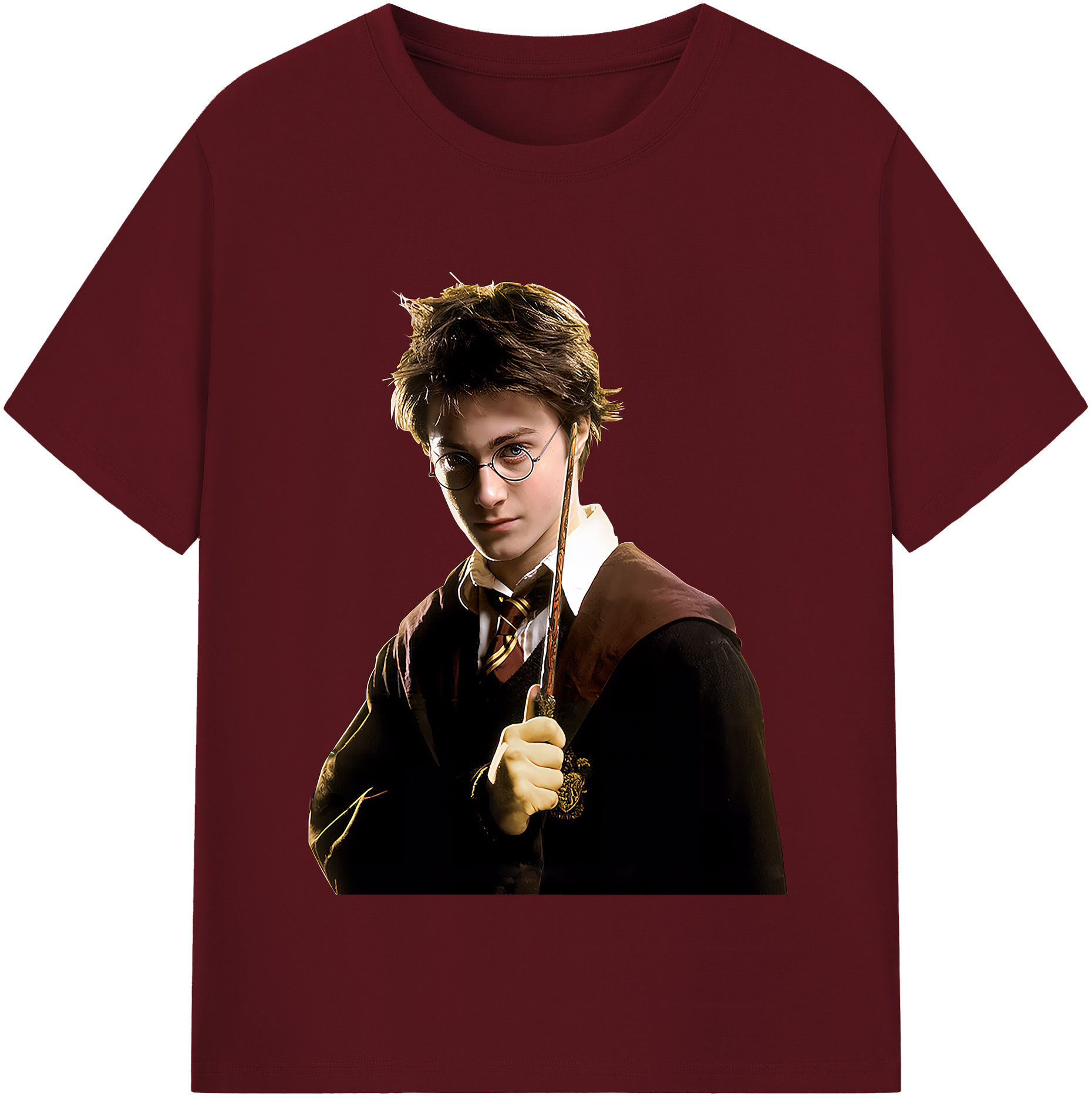 （画像用） Harry Potter ハリー・ポッターシリーズ 綿100％半袖Tシャツ（フロントプリント）